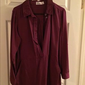 Burgundy dress